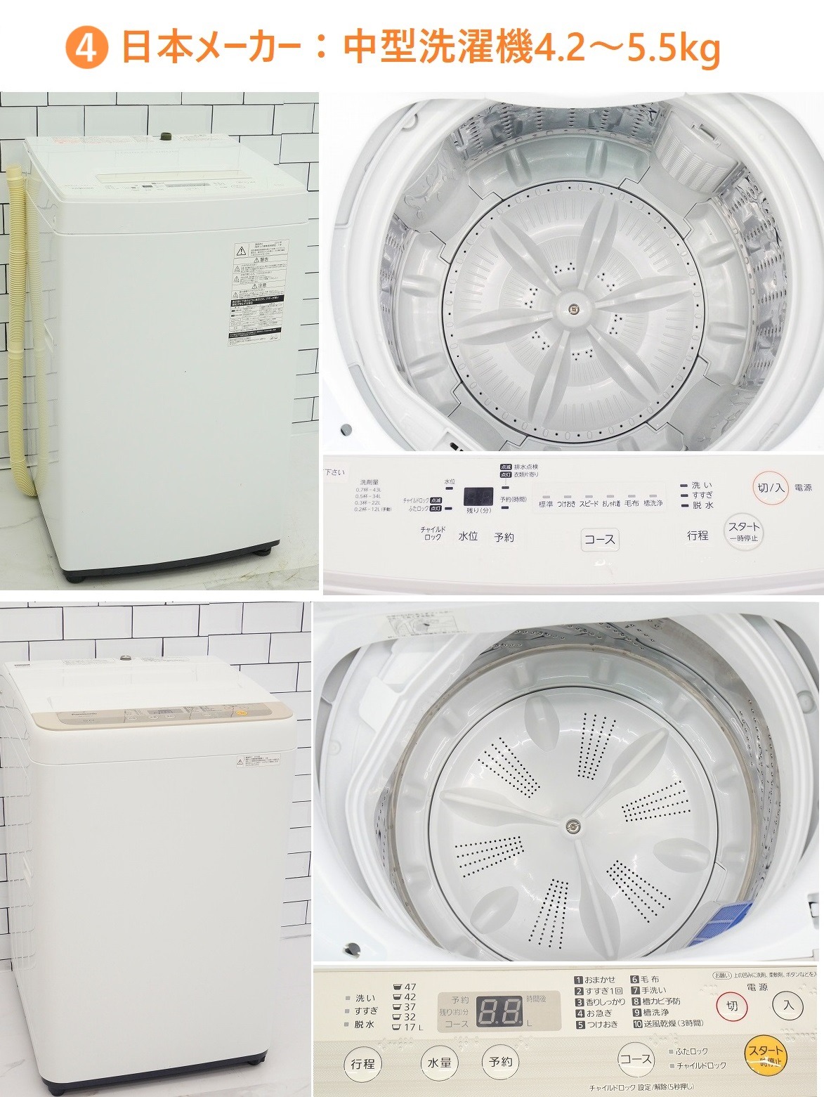 3ヶ月～2年】家電7点セット（冷蔵庫・洗濯機・電子レンジ・テレビ